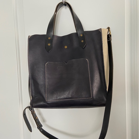 Madewell Navy & Cream Transport Crossbody Bag - Picture 3 of 4